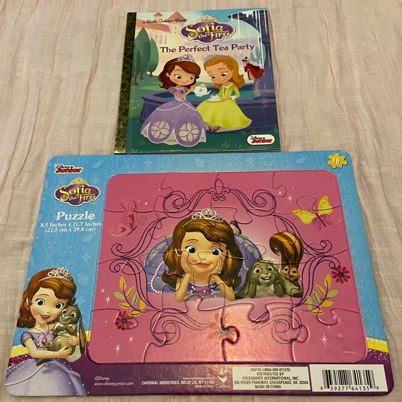 Sofia The First Book and Puzzle
